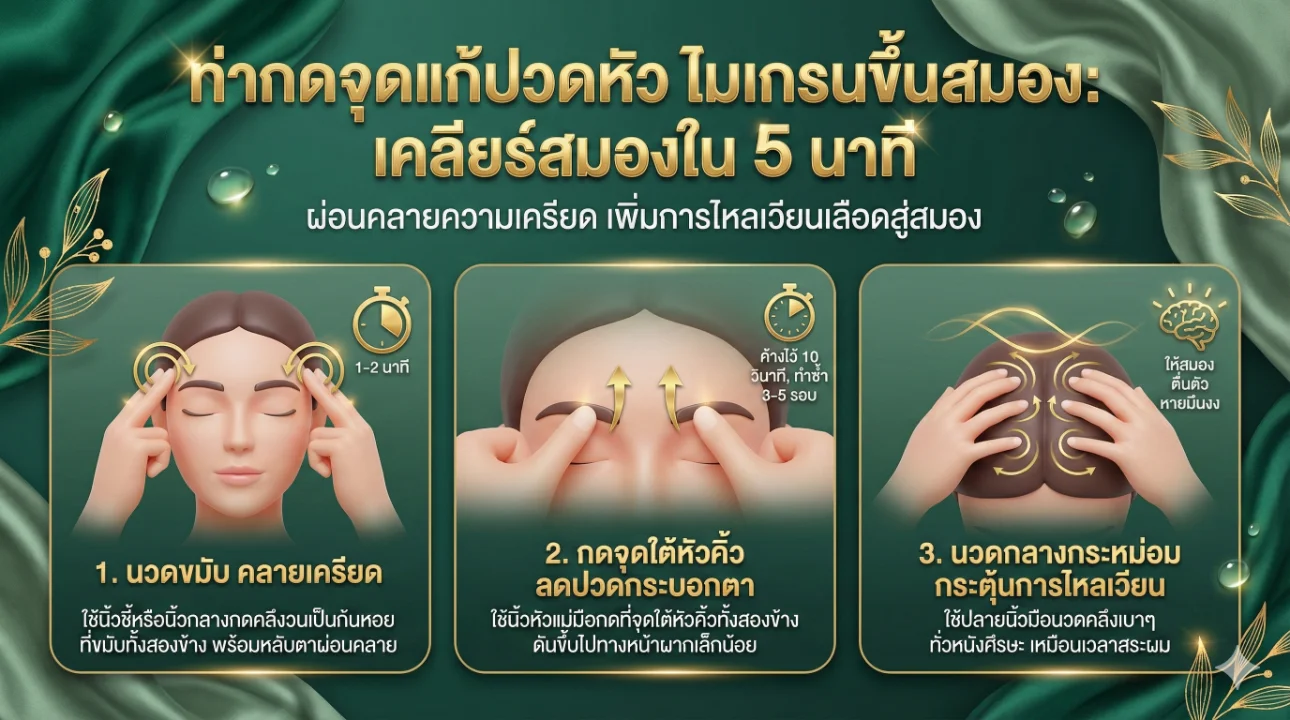 จุดกดจุดแก้ปวดหัว