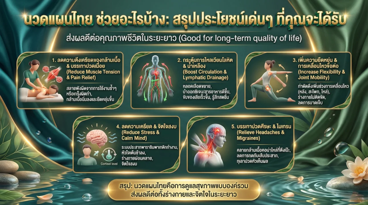 นวดไทยช่วยเรื่องอะไรบ้าง