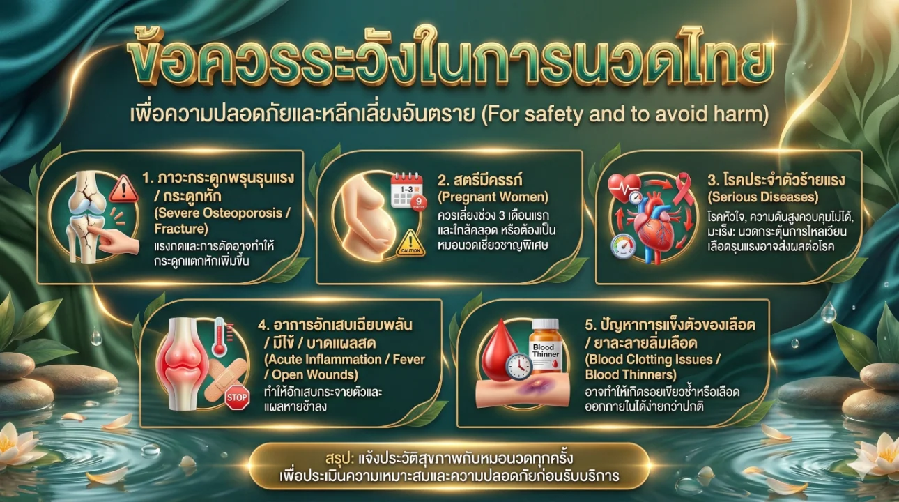 ข้อควรระวังในการนวดไทย