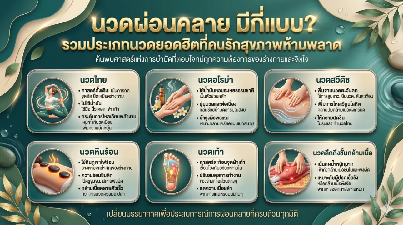 ประโยชน์ของการนวดผ่อนคลาย