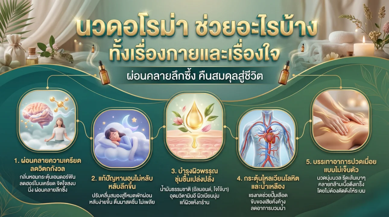 ประโยชน์ของการนวดอโรม่า