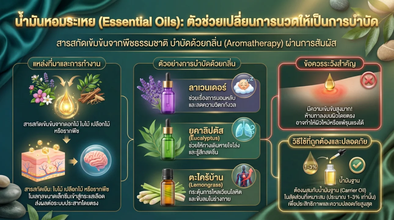 ประโยชน์ของน้ำมันนวดจากธรรมชาติ